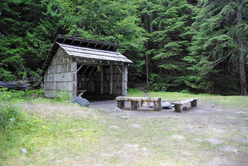 Three Forks Shelter with permission from Lucko666 Tim Hillard