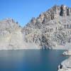 View of Iron Lake with Iron Mountain towering in the background.