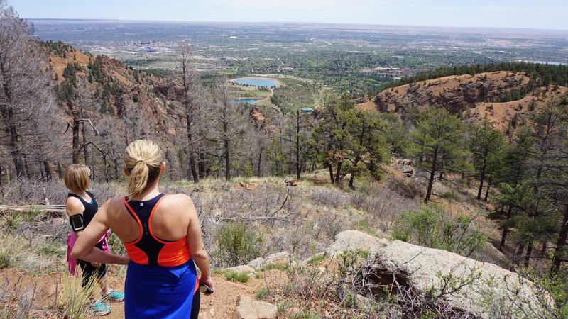 Overlooking Colorado Springs about half way up the Mt. Muscoco trail.