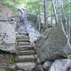 Impressive stone steps on the Emery Path