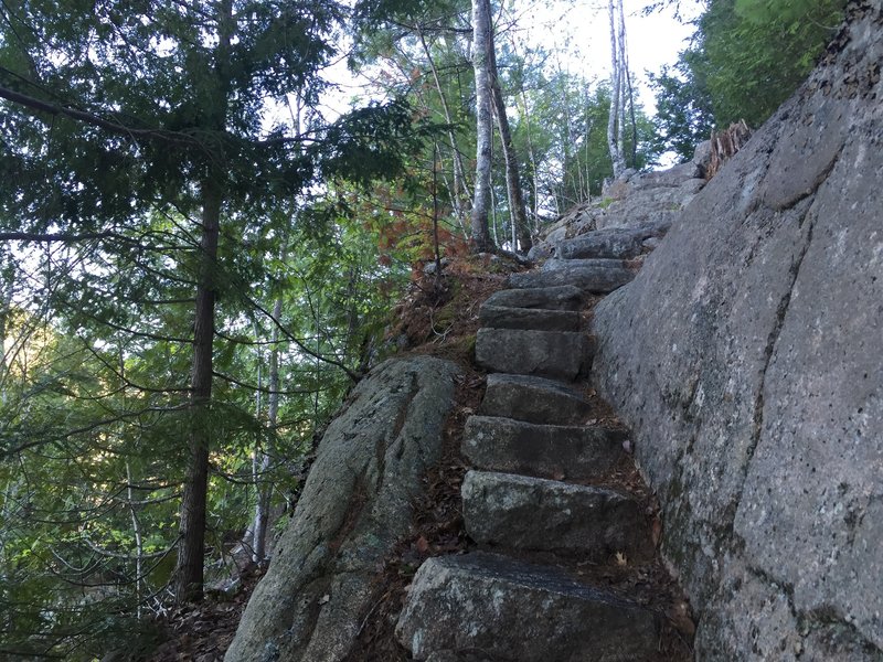 Stone steps on Kurt Diederichs Climb.