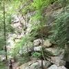 There are many beautiful rock formations along the trail