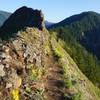 South-facing spine of a ridge line near the peak of Munra Point.