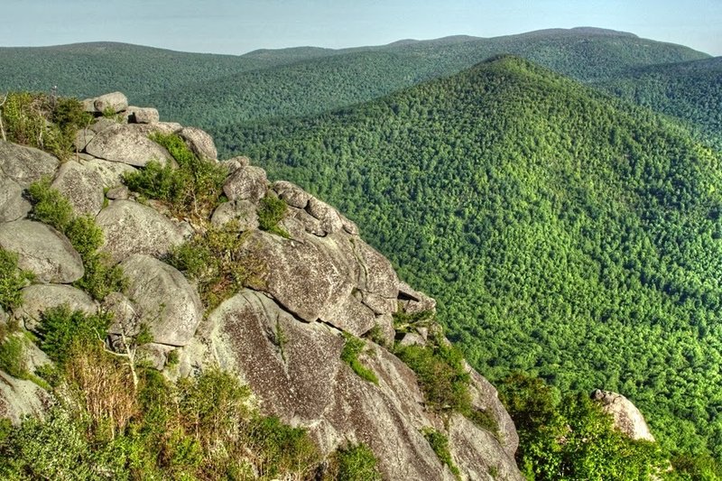 View from the summit of Old Rag Mountain.