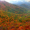 Autumn view from the cliff near Crescent Rock Overlook.