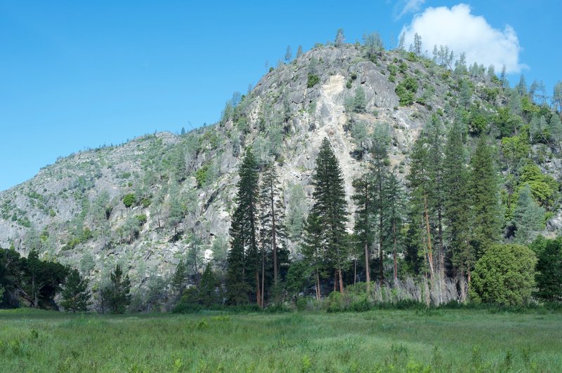 Hills above the valley.