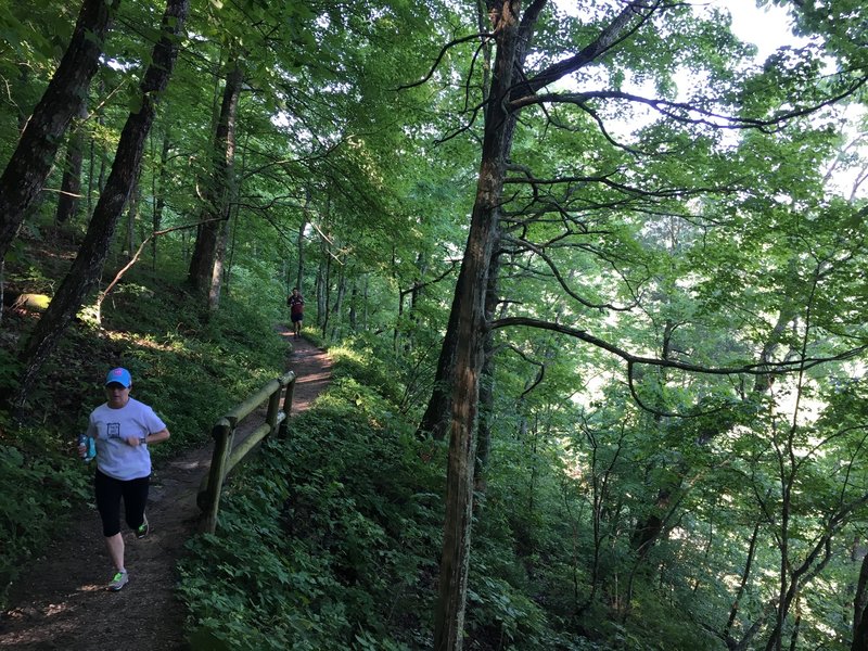 This stretch of the Green River Bluffs Trail offers a fun traverse of the Green River with great views.