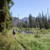 Hiking along Specimen Creek. with permission from geogeek