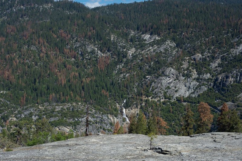 Wildcat Falls and The Cascades as seen from Turtleback Dome.