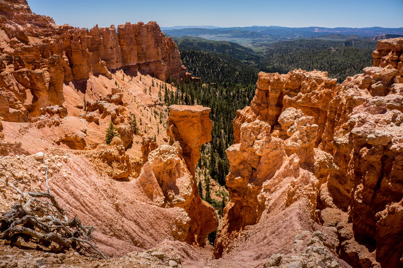 View from the edge of the plateau.