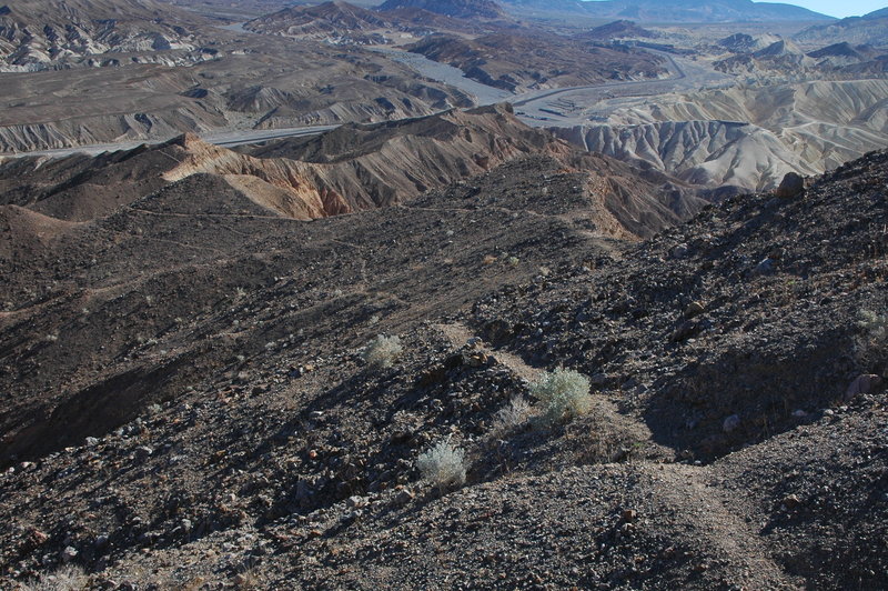 View from the Red Cathedral Canyon Trail.