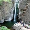 Jump Creek Falls in the summer.