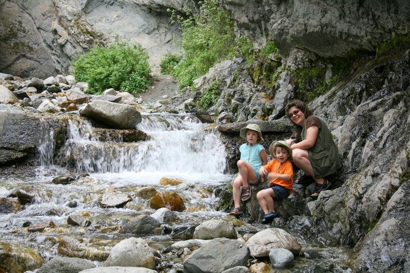 Cascades along South Zapata Creek.