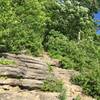 Where the Field Campus Trail comes out onto the spillway