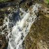 Water cascading down the spillway from Lake MacBride to the Coralville Reservoir.