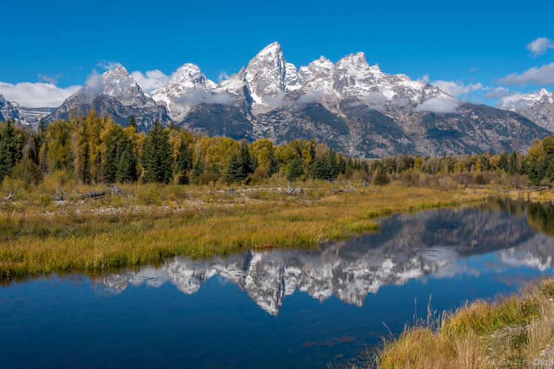 Mountain view from Schwabacher's Landing.