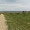 Looking across into the town of Berthoud.