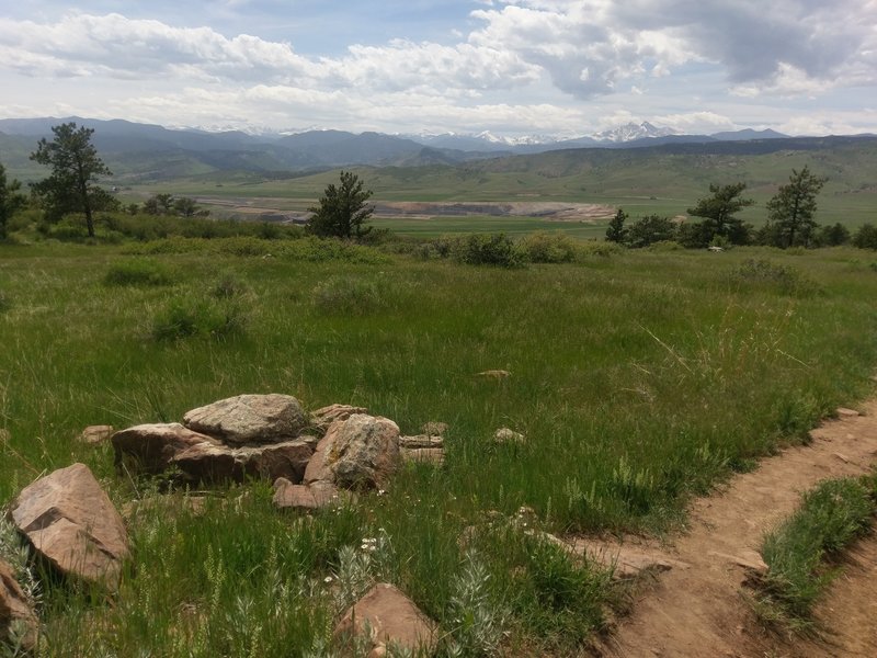 Looking across the mining operation to Dowe Flats.