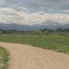 Looking west towards the snowy high peaks.