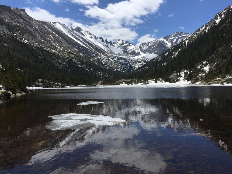 Mills Lake, Rocky Mountain National Park, June 2016.