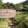 Trail sign.