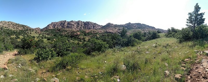 Panoramic from the trail.