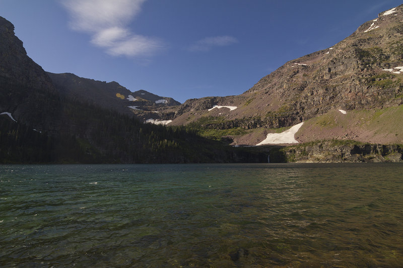 View of Buffalo Woman Lake from shore.