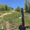 This is the trailhead from the base of the Gondola in Mountain Village.