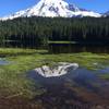 Mt. Rainer reflecting pond.