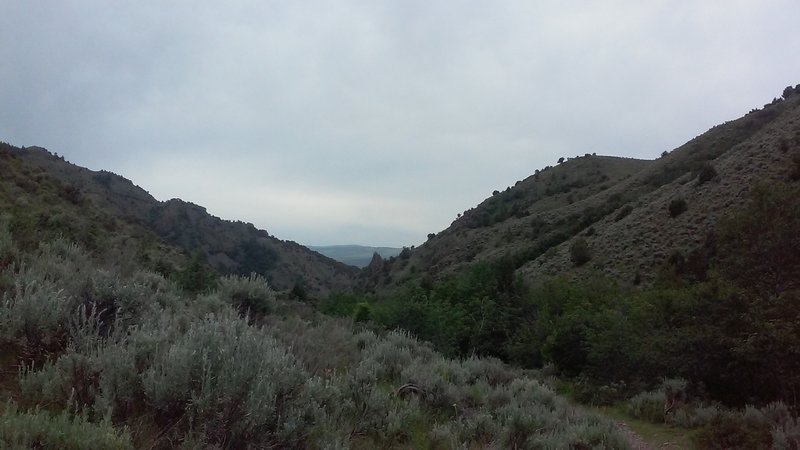 Halfway up the trail