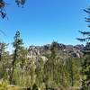 One of the first good views of Harney Peak from Trail #9.