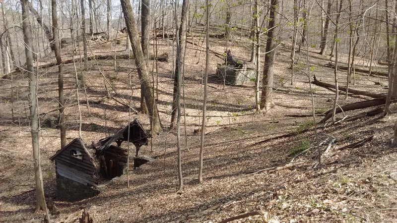 "Ruins" located roughly halfway along the Ridge Trail.