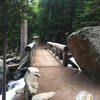 Bridge at the Calypso Cascades.