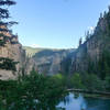 View from the top of Hanging Lake