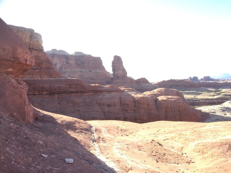 Spires to the east of the Big Spring Canyon and Squaw Canyon junction.