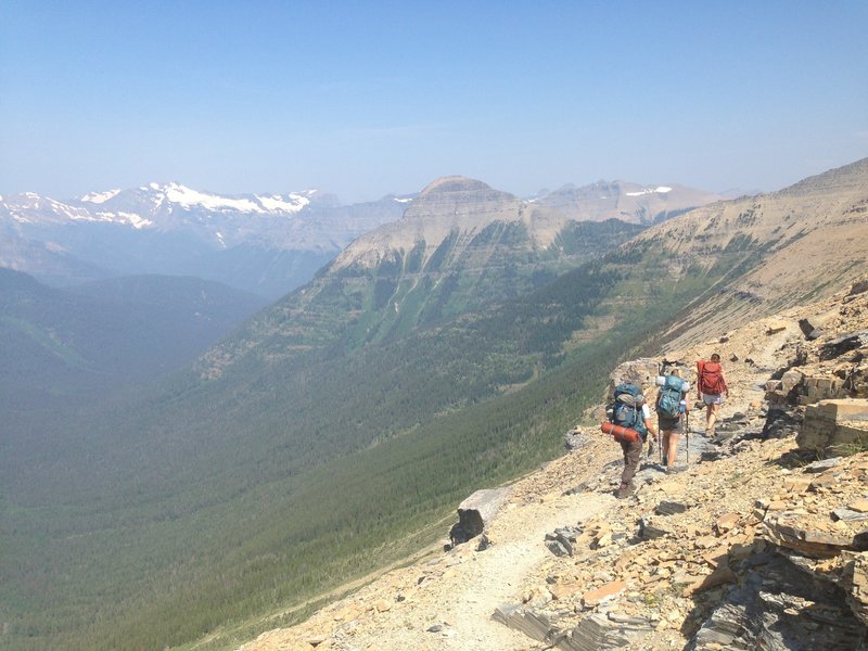 Heading north on Dawson Pass.