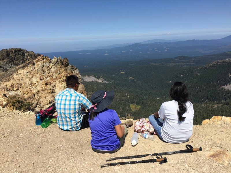 Brokeoff Mountain - enjoying the view.