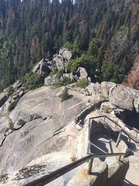 Descent at Moro Rock Trail.