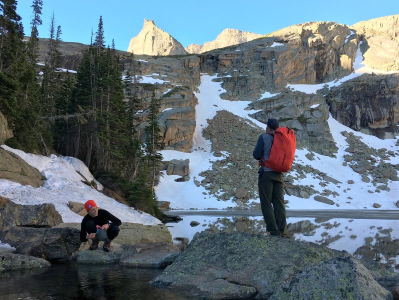 Look up at the Spearhead from Black Lake