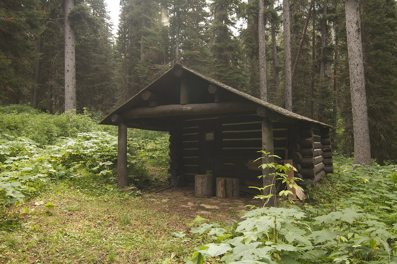 Kootenai Cabin at end of trail.