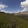 Up on the meadows below Mad Wolf Mountain on the Mad Wolf Boundary Trail.