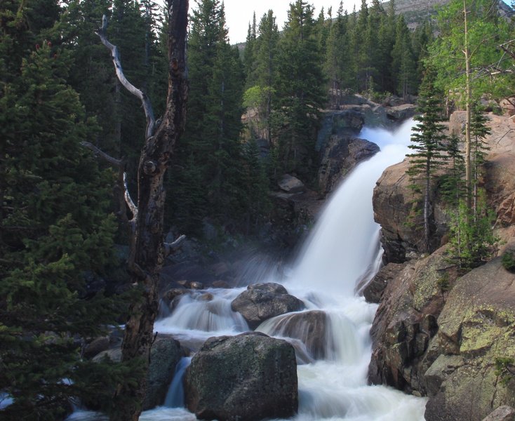 Alberta Falls in mid June.