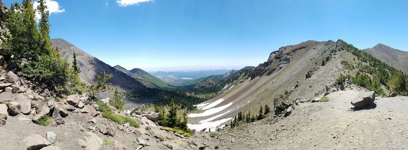 View from Humphrey's Peak Trail and Weatherford Trail intersection.