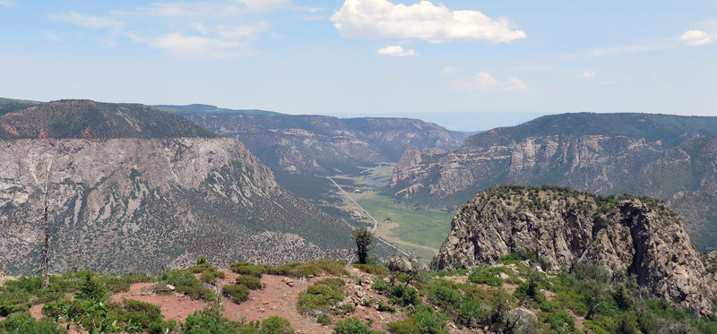 Looking north into Unaweep Canyon.