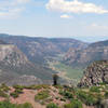 Looking north into Unaweep Canyon.