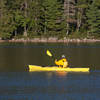 Kayaking on Jordan Pond.