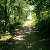 Beach to Dam Trail at Lake MacBride SP.