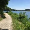 Southwest end of Lake MacBride from the Beach to Dam Trail.