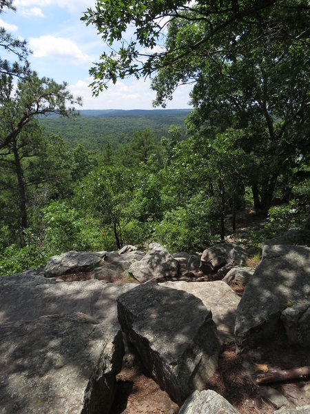 Great views after a long climb up.