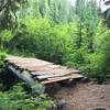 Bridge crossing June Lake outflow creek.